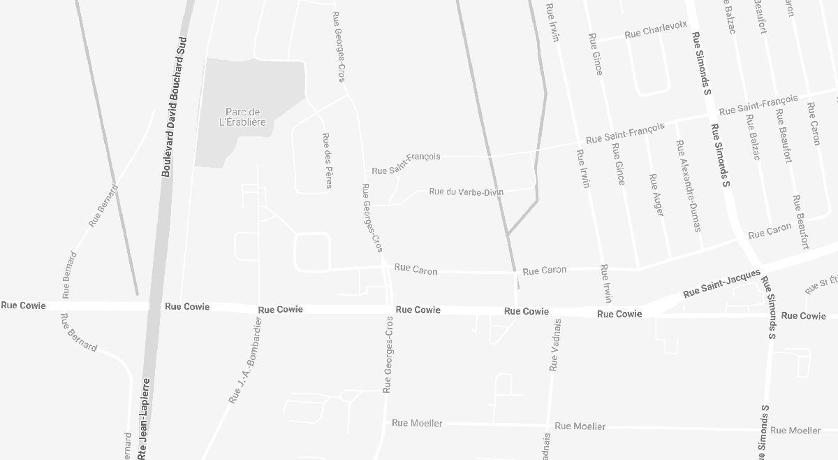 Carte de localisation à Granby